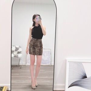 Forever 21 Leopard Print Mini Skirt